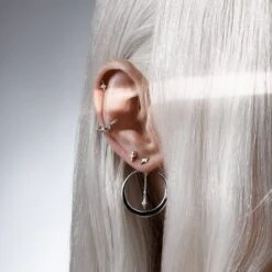 Earcuff Elena Blanche -Olivia Jewelry 4 5 CROP NEBULEUSE CREPUSCULE83569 COMPO4 SILVER 2crop