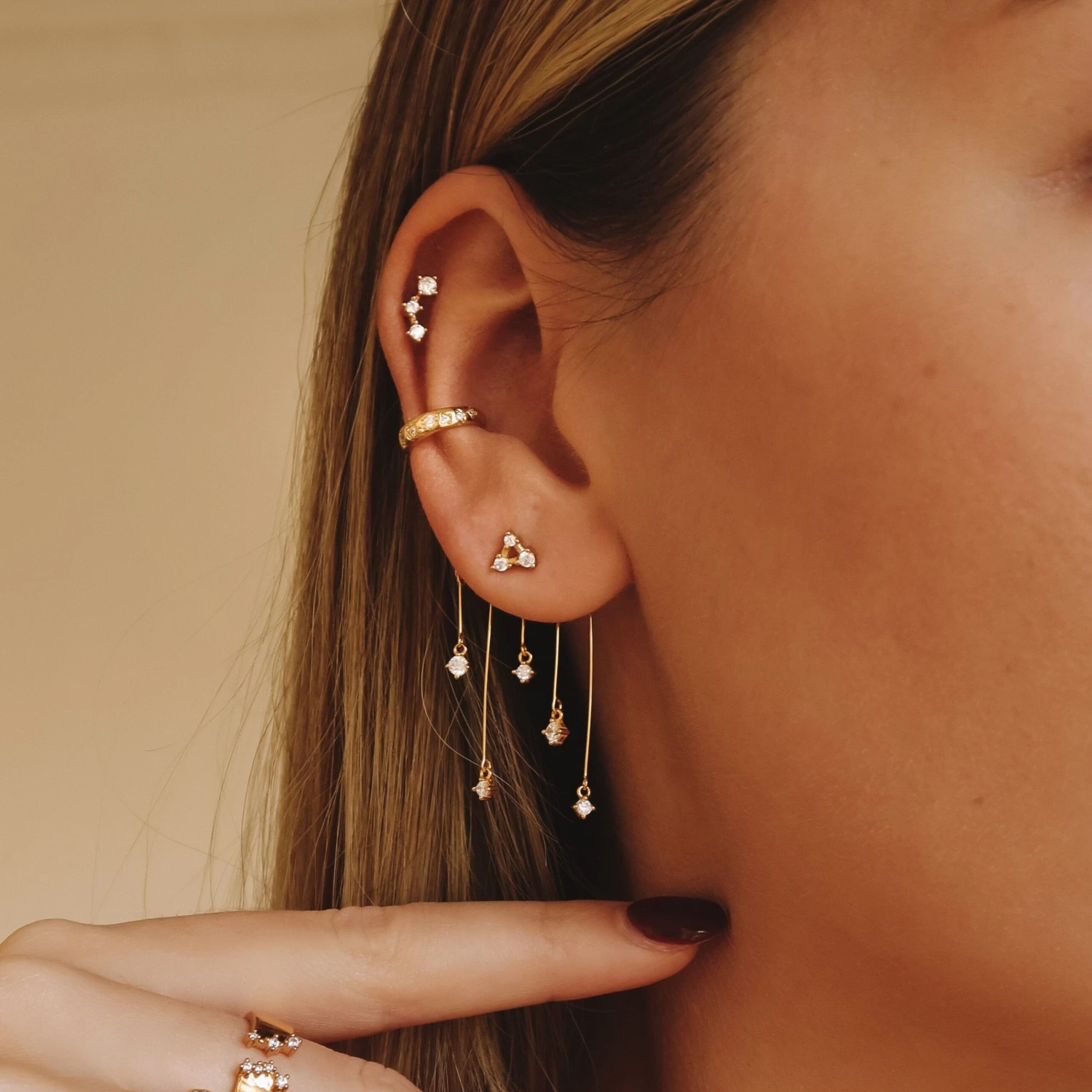 Earcuff Cassiopée Blanc 10 Earcuff Cassiopée Blanc – Image 8