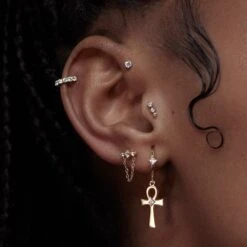 Olivia Jewelry -Olivia Jewelry earfinity cropped celine